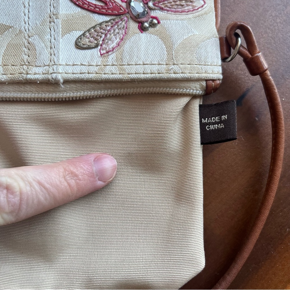 Coach Vintage Dragonfly Wristlet Wallet Clutch - Picture 12 of 15
